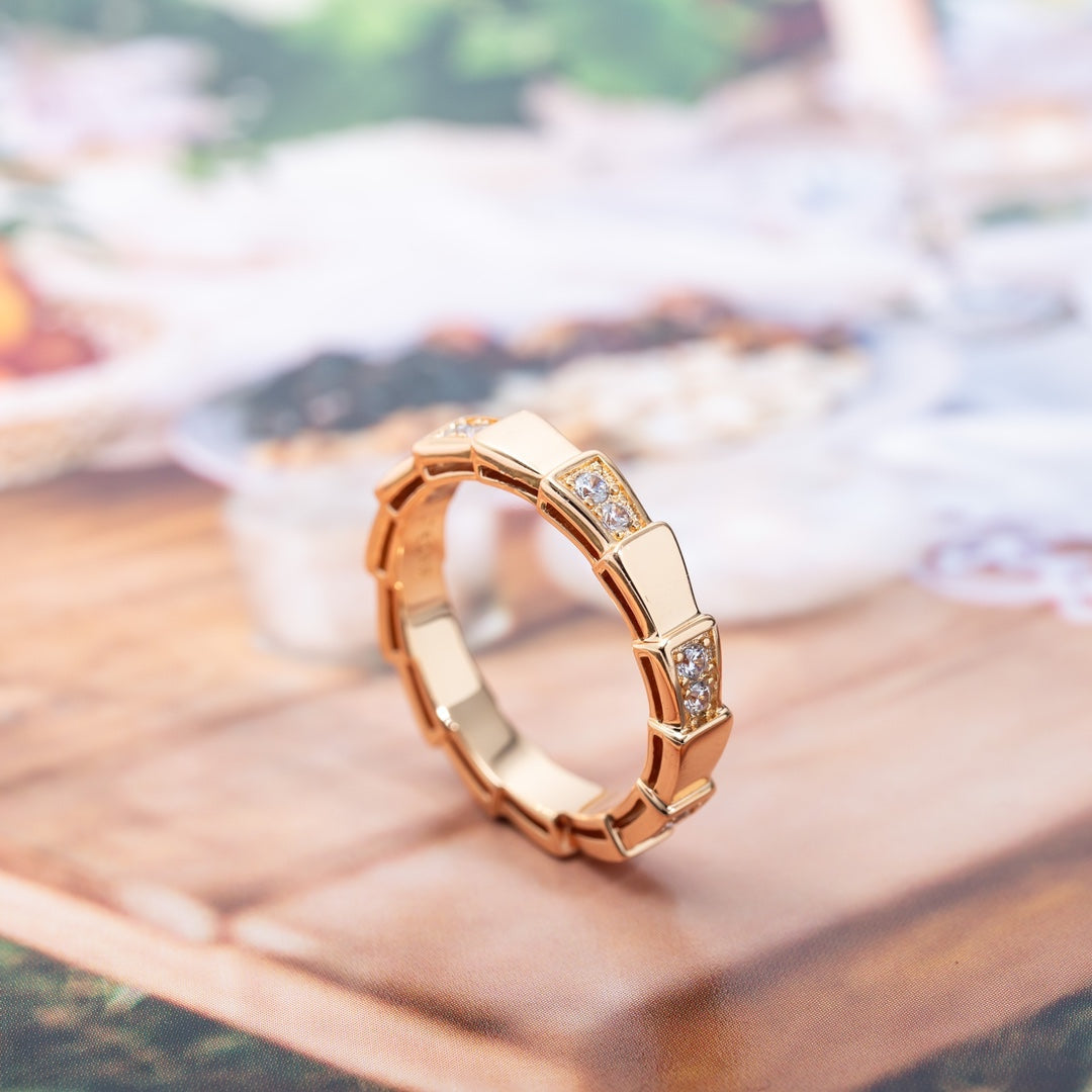 [Resenly Jewelry]SERPENTI RING PINK GOLD  3MM