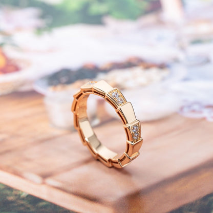 [Resenly Jewelry]SERPENTI RING PINK GOLD  3MM