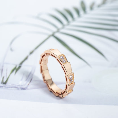 [Resenly Jewelry]SERPENTI RING PINK GOLD  3MM