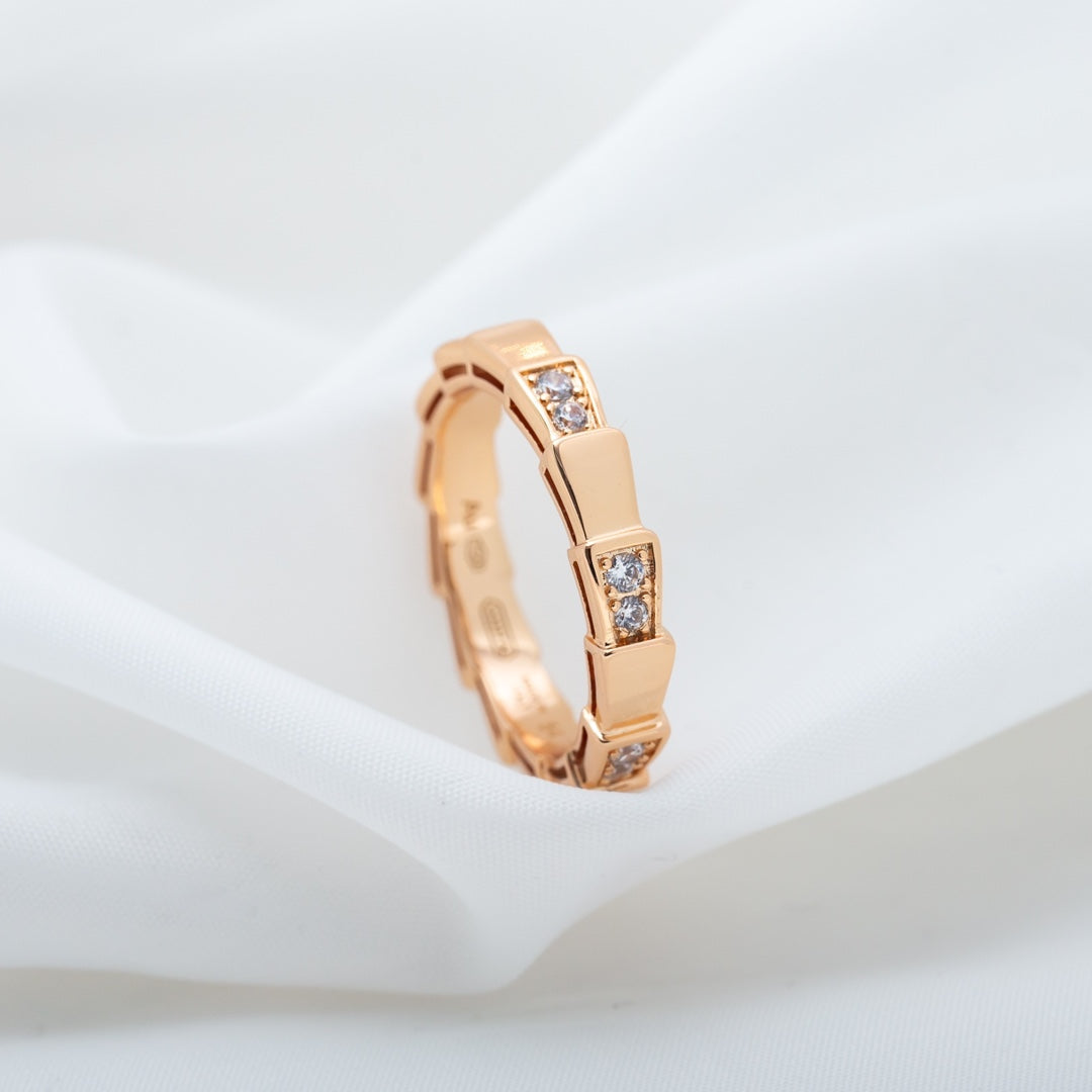 [Resenly Jewelry]SERPENTI RING PINK GOLD  3MM