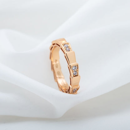 [Resenly Jewelry]SERPENTI RING PINK GOLD  3MM