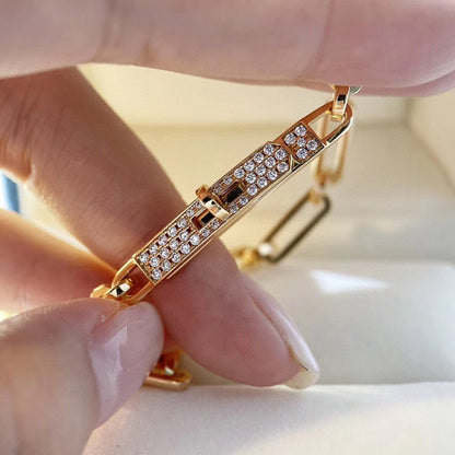 [Resenly Jewelry]CHAINE BRACELET SMALL MODEL DIAMOND