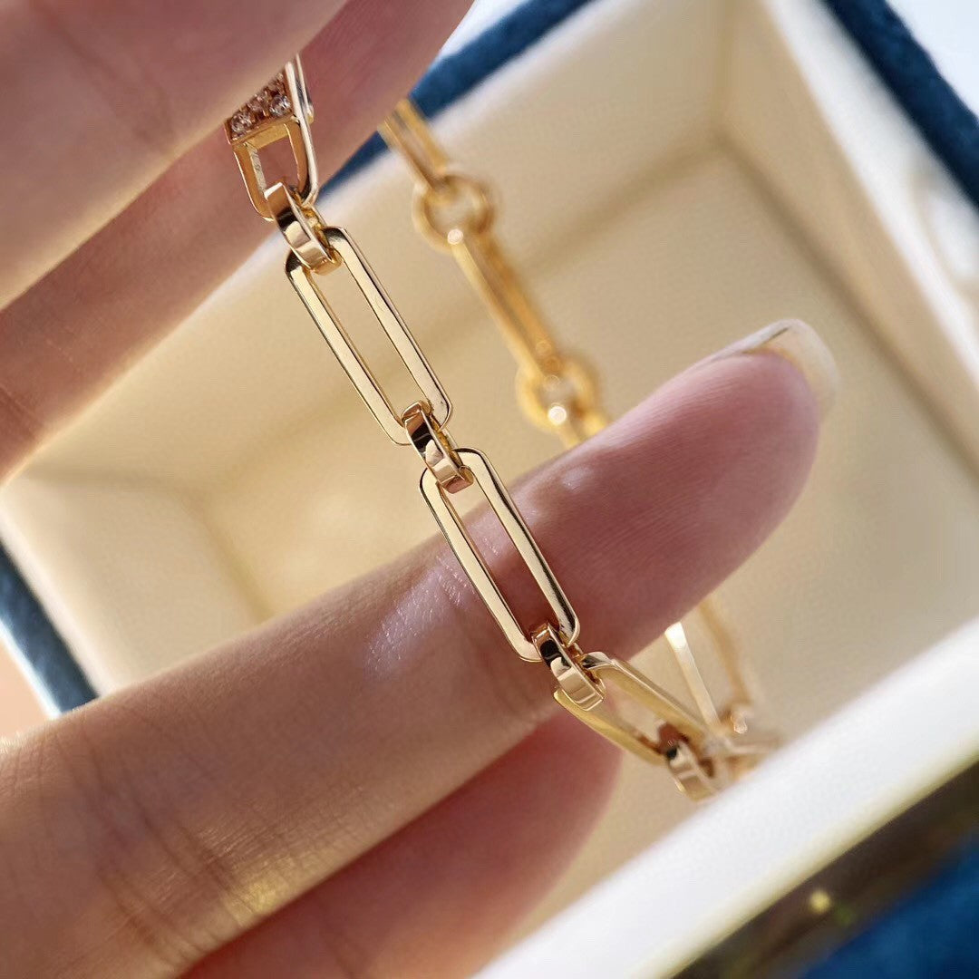 [Resenly Jewelry]CHAINE BRACELET SMALL MODEL DIAMOND