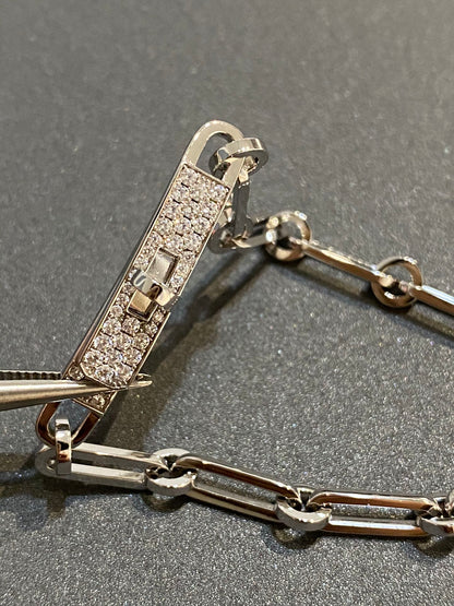 [Resenly Jewelry]CHAINE BRACELET SMALL MODEL DIAMOND