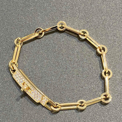 [Resenly Jewelry]CHAINE BRACELET SMALL MODEL DIAMOND