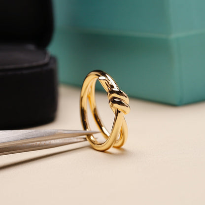[Resenly Jewelry]KNOT RING GOLD