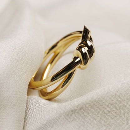 [Resenly Jewelry]KNOT RING GOLD