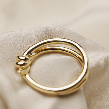 [Resenly Jewelry]KNOT RING GOLD