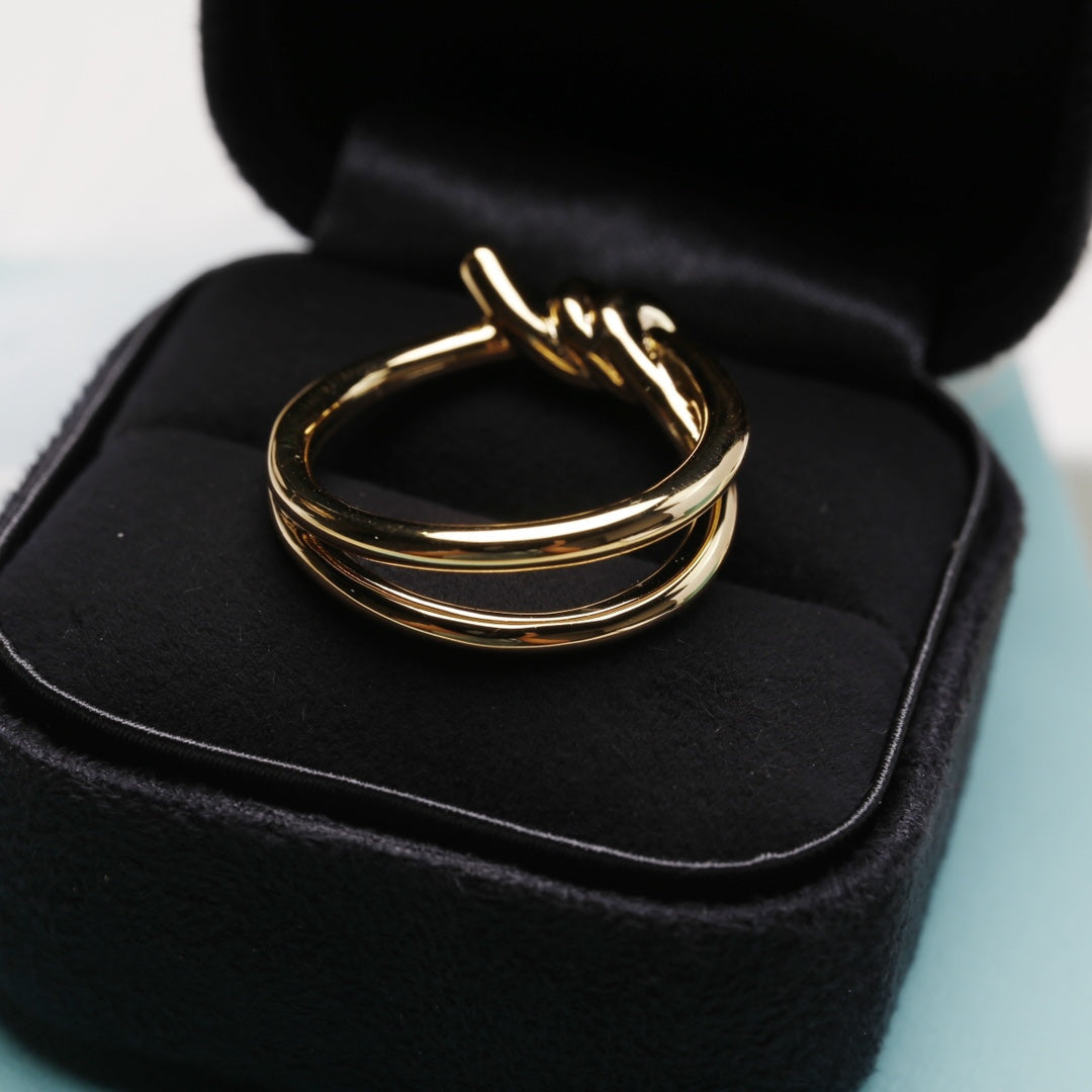 [Resenly Jewelry]KNOT RING GOLD