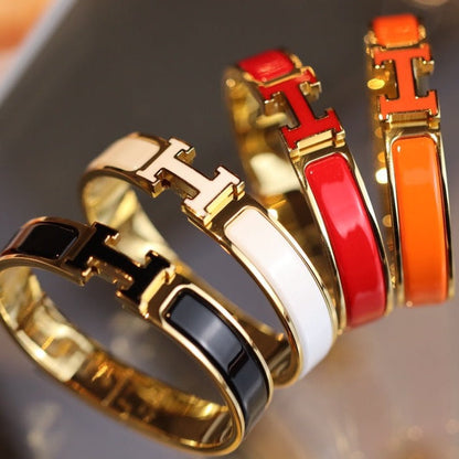 [Resenly Jewelry]H BRACELET 12MM GOLD