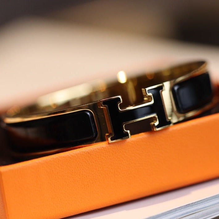 [Resenly Jewelry]H BRACELET 12MM GOLD