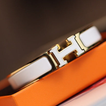 [Resenly Jewelry]H BRACELET 12MM GOLD
