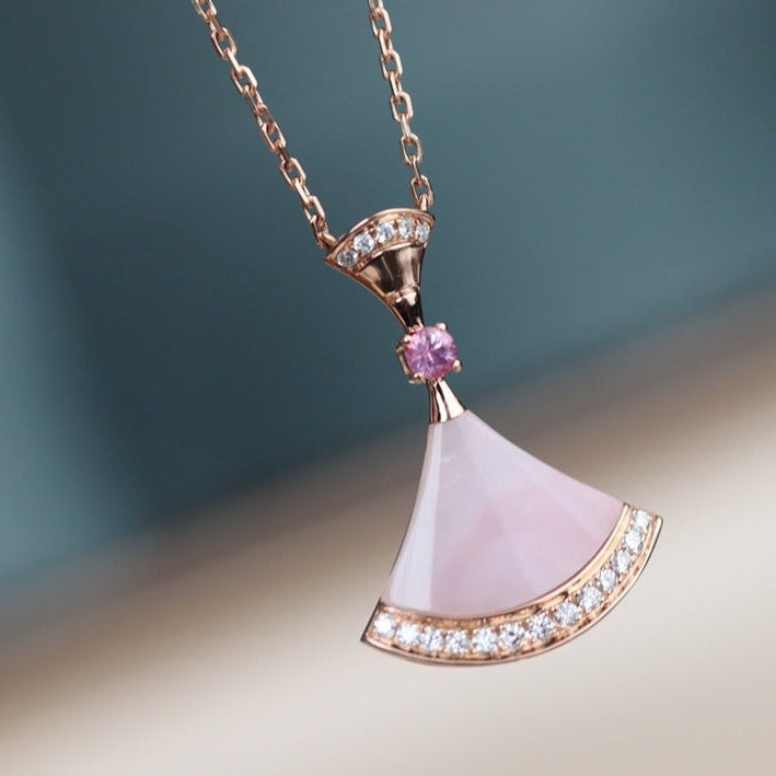 [Resenly Jewelry]DREAM NECKLACE PINK MOP DIAMOND