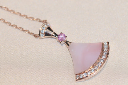 [Resenly Jewelry]DREAM NECKLACE PINK MOP DIAMOND