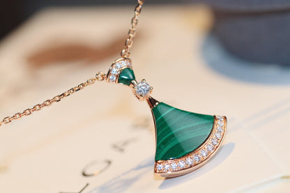[Resenly Jewelry]DREAM NECKLACE MALACHITE DIAMOND