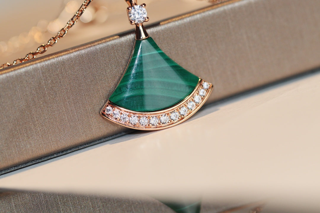 [Resenly Jewelry]DREAM NECKLACE MALACHITE DIAMOND