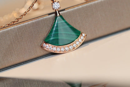 [Resenly Jewelry]DREAM NECKLACE MALACHITE DIAMOND