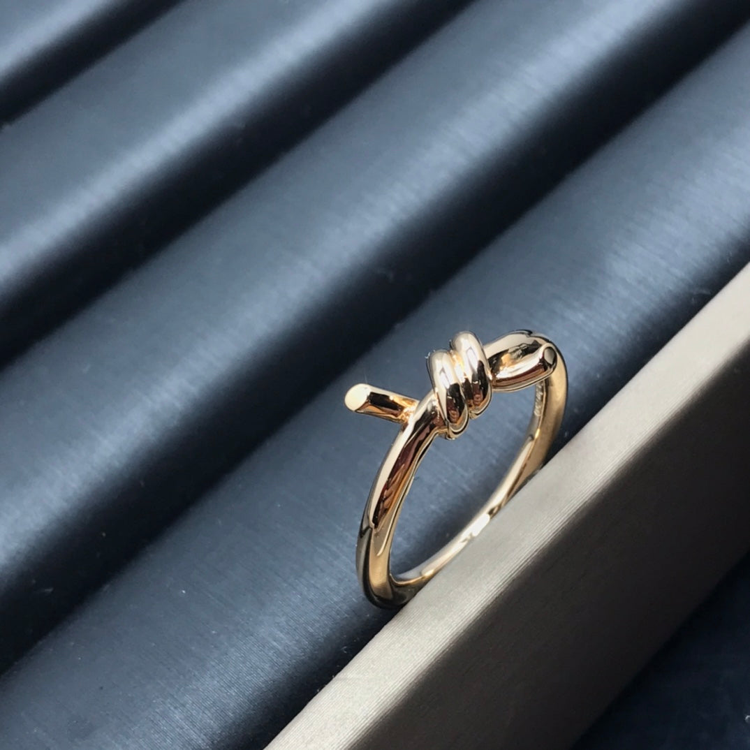 [Resenly Jewelry]KNOT RING 1.2MM