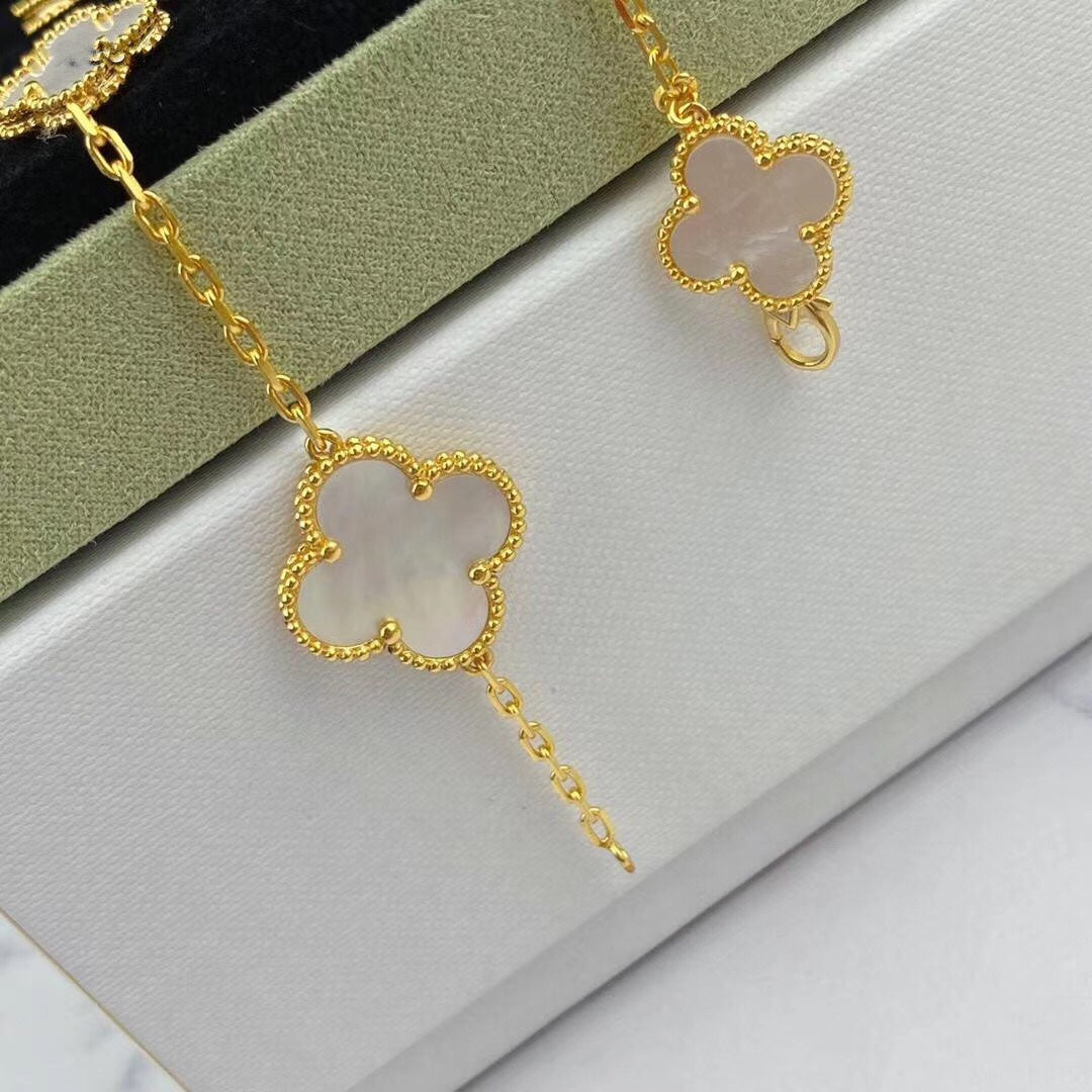 [Resenly Jewelry]MAGIC CLOVER MOP GOLD BRACELET 5 MOTIFS