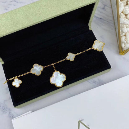 [Resenly Jewelry]MAGIC CLOVER MOP GOLD BRACELET 5 MOTIFS