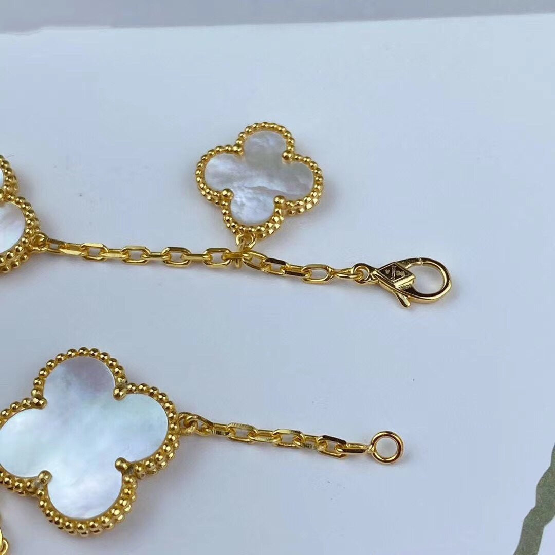 [Resenly Jewelry]MAGIC CLOVER MOP GOLD BRACELET 5 MOTIFS