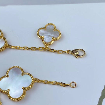 [Resenly Jewelry]MAGIC CLOVER MOP GOLD BRACELET 5 MOTIFS