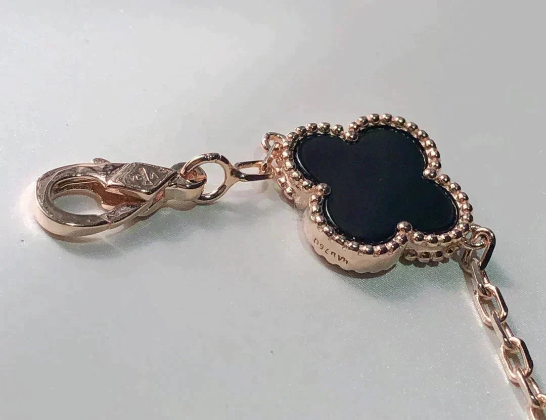 [Resenly Jewelry]CLOVER 5 MOTIFS MULTICOLOR BRACELET