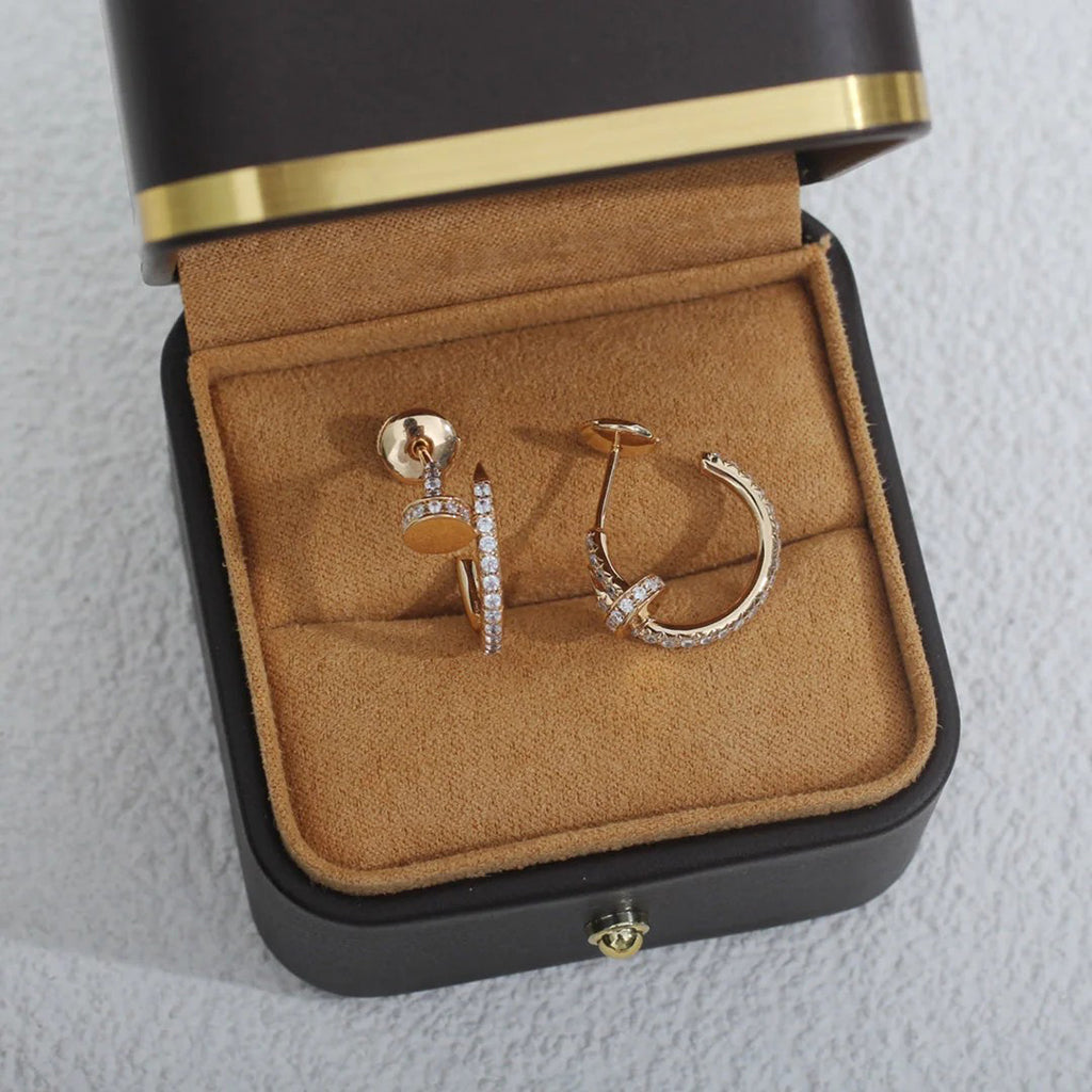 [Resenly Jewelry]JUSTE FULL DIAMOND SMALL EARRINGS