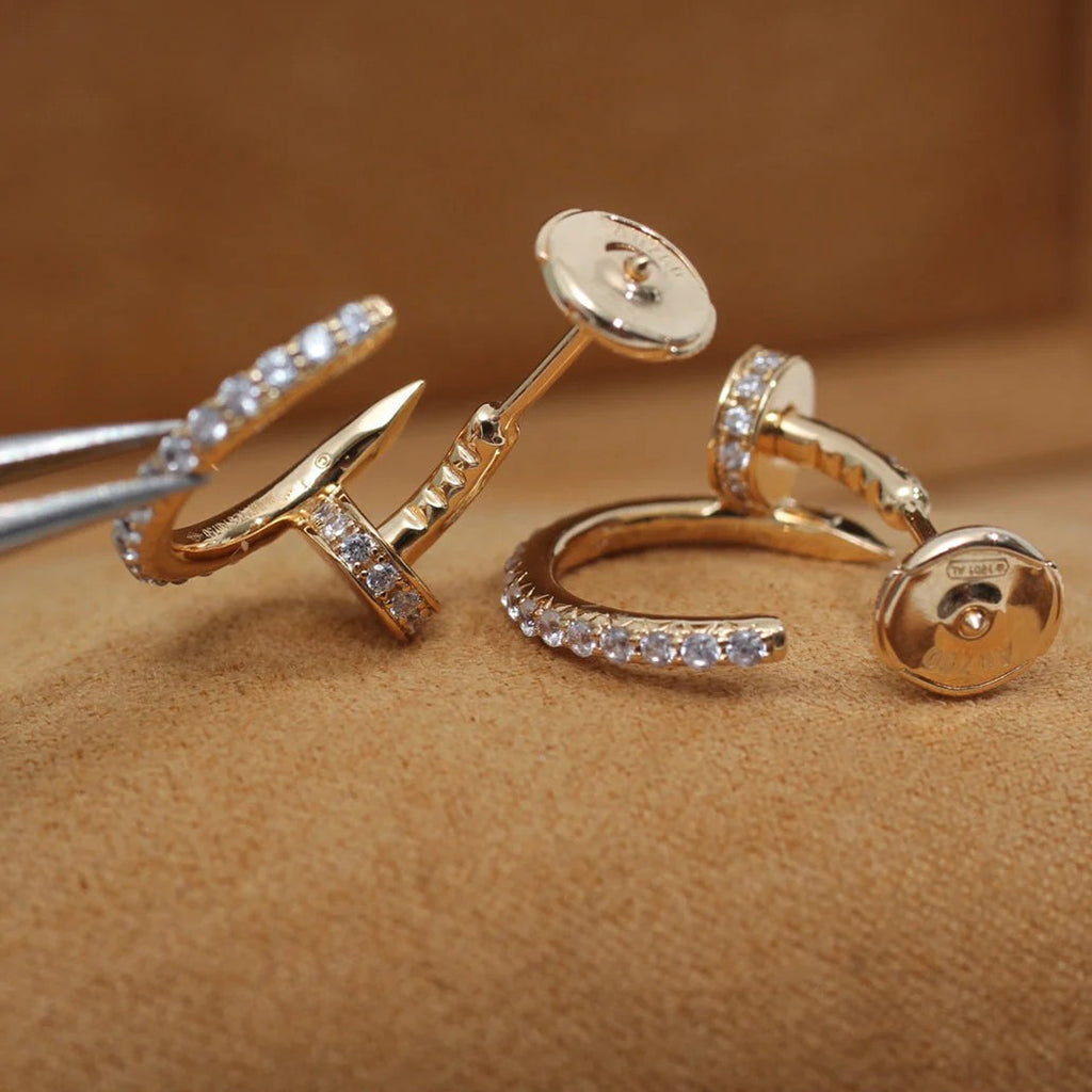 [Resenly Jewelry]JUSTE FULL DIAMOND SMALL EARRINGS