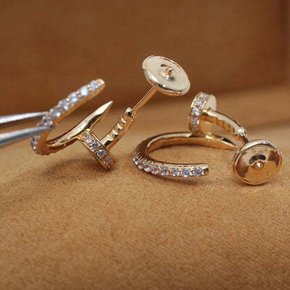 [Resenly Jewelry]JUSTE FULL DIAMOND SMALL EARRINGS