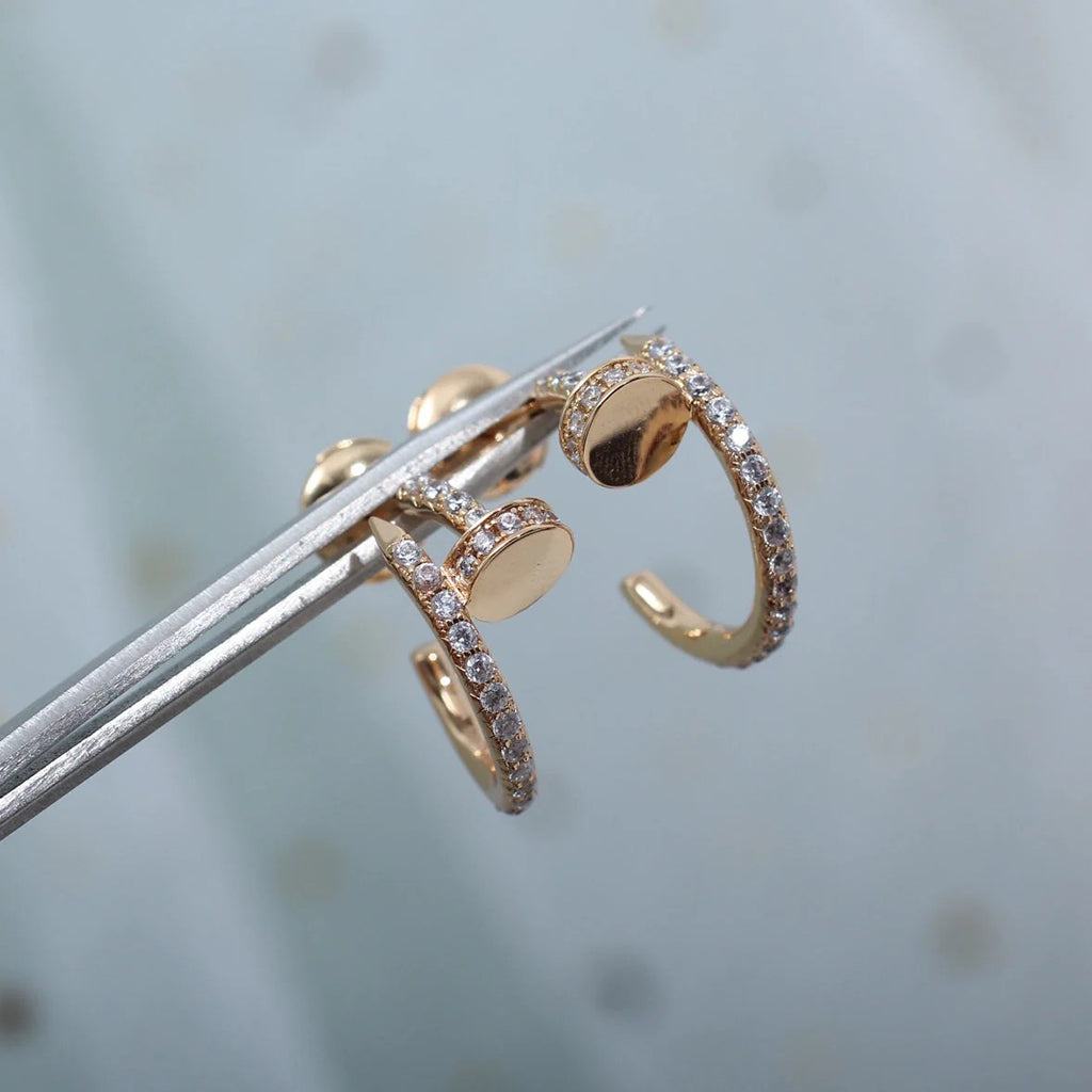 [Resenly Jewelry]JUSTE FULL DIAMOND SMALL EARRINGS