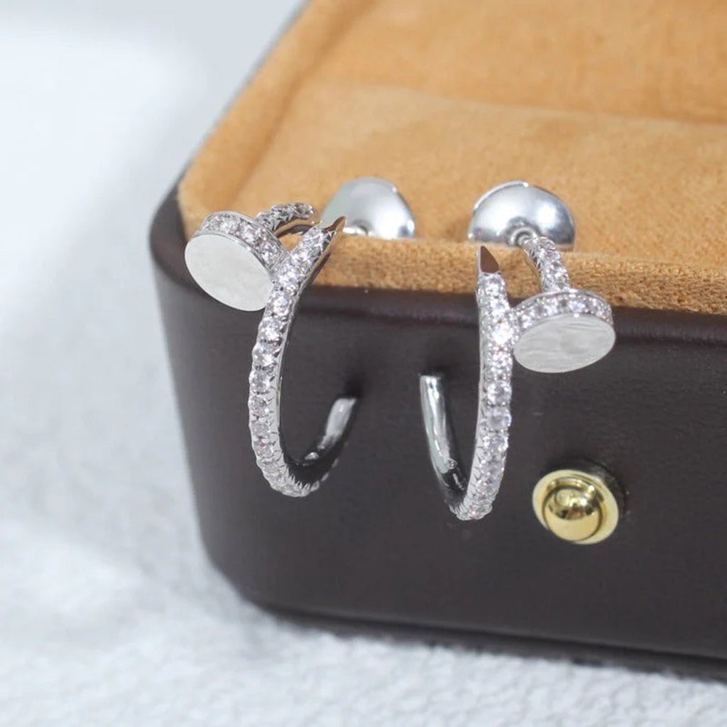 [Resenly Jewelry]JUSTE FULL DIAMOND SMALL EARRINGS