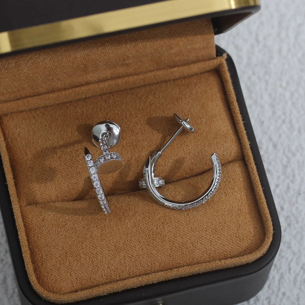 [Resenly Jewelry]JUSTE FULL DIAMOND SMALL EARRINGS