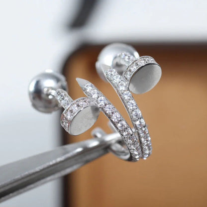 [Resenly Jewelry]JUSTE FULL DIAMOND SMALL EARRINGS