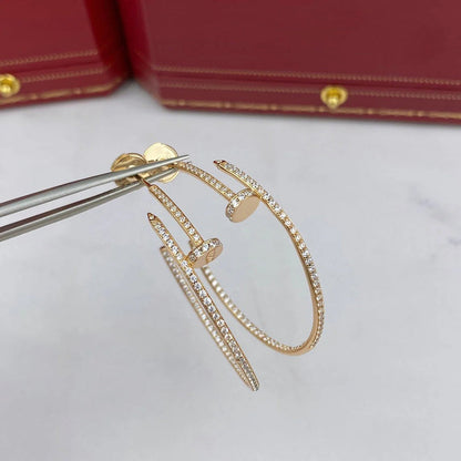 [Resenly Jewelry]JUSTE FULL DIAMOND LARGE EARRINGS