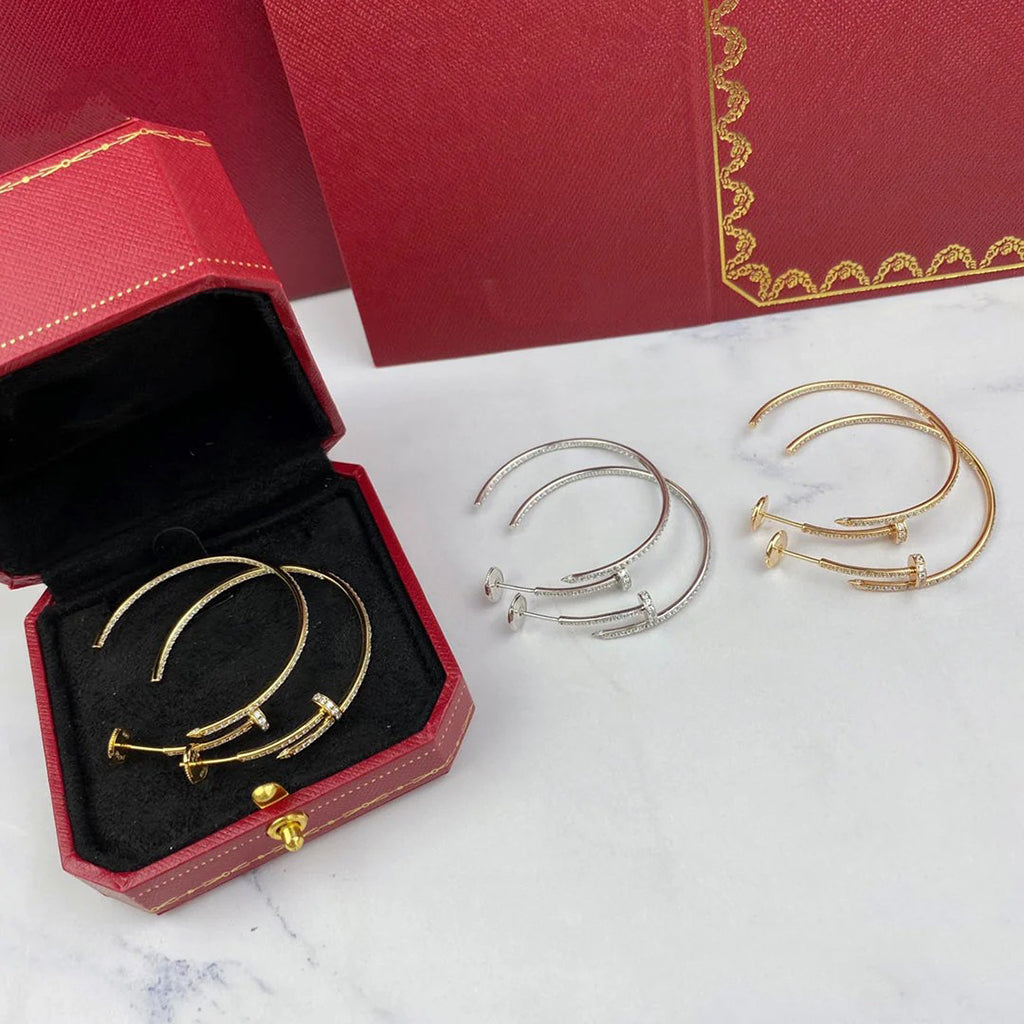 [Resenly Jewelry]JUSTE FULL DIAMOND LARGE EARRINGS