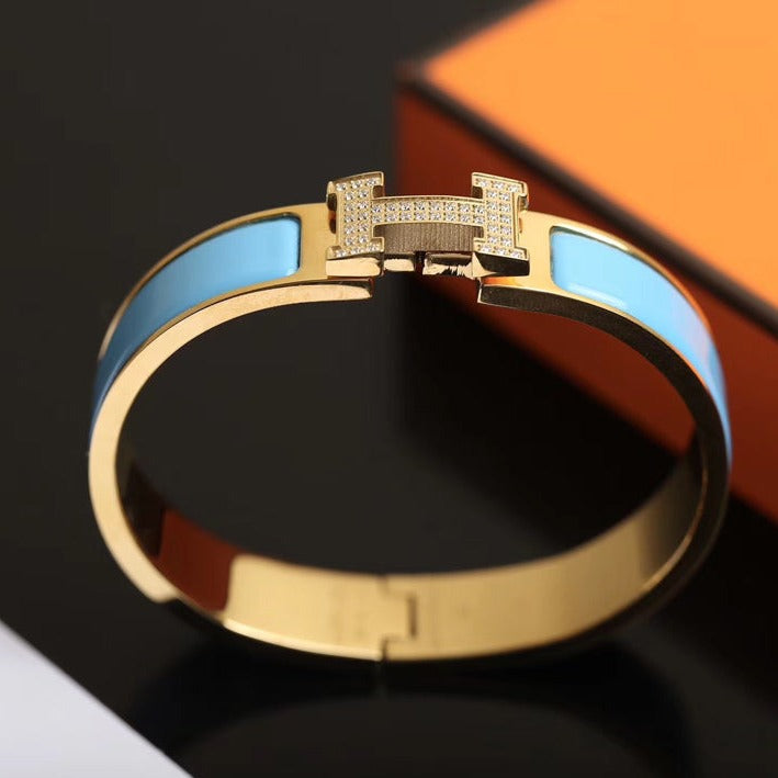 [Resenly Jewelry]H CLOUD BLUE BRACELET GOLD DIAMOND