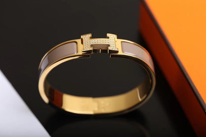 [Resenly Jewelry]H BRACELET GOLD DIAMOND