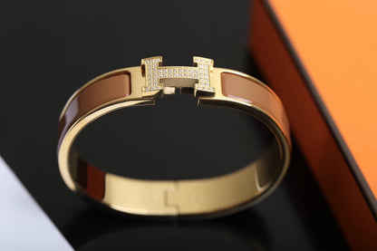 [Resenly Jewelry]H BRACELET GOLD DIAMOND