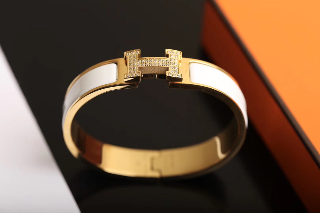 [Resenly Jewelry]H BRACELET GOLD DIAMOND