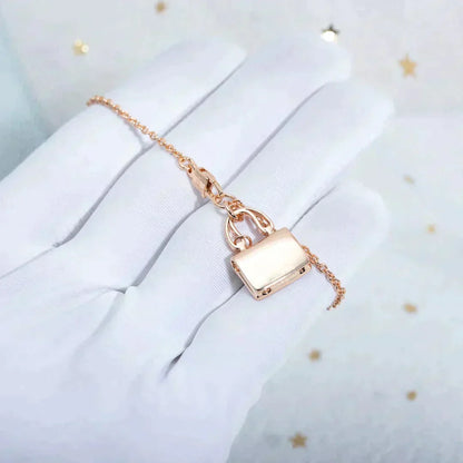 [Resenly Jewelry]AMULETTE PEDANT ROSE GOLD NECKLACE