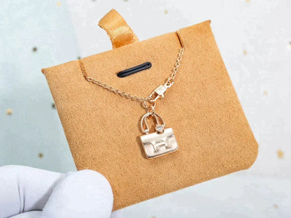 [Resenly Jewelry]AMULETTE PEDANT ROSE GOLD NECKLACE