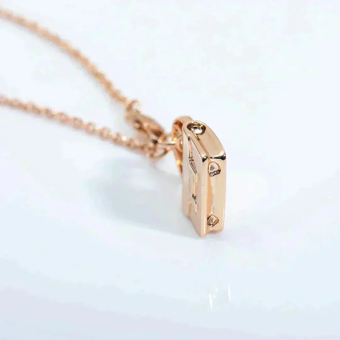 [Resenly Jewelry]AMULETTE PEDANT ROSE GOLD NECKLACE