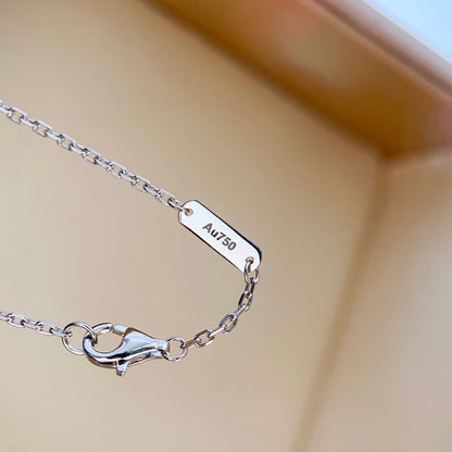 [Resenly Jewelry]CLOVER DIAMOND NECKLACE SILVER