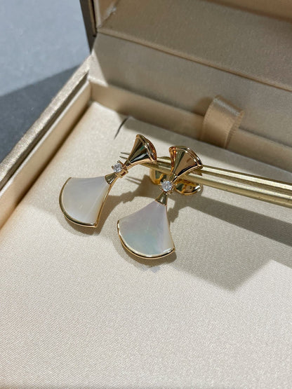 [Resenly Jewelry]DREAM MOP 1 DIAMOND EARRINGS