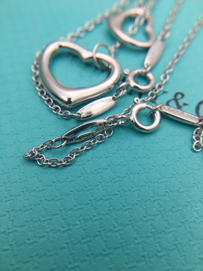 [Resenly Jewelry]OPEN HEART SILVER NECKLACE