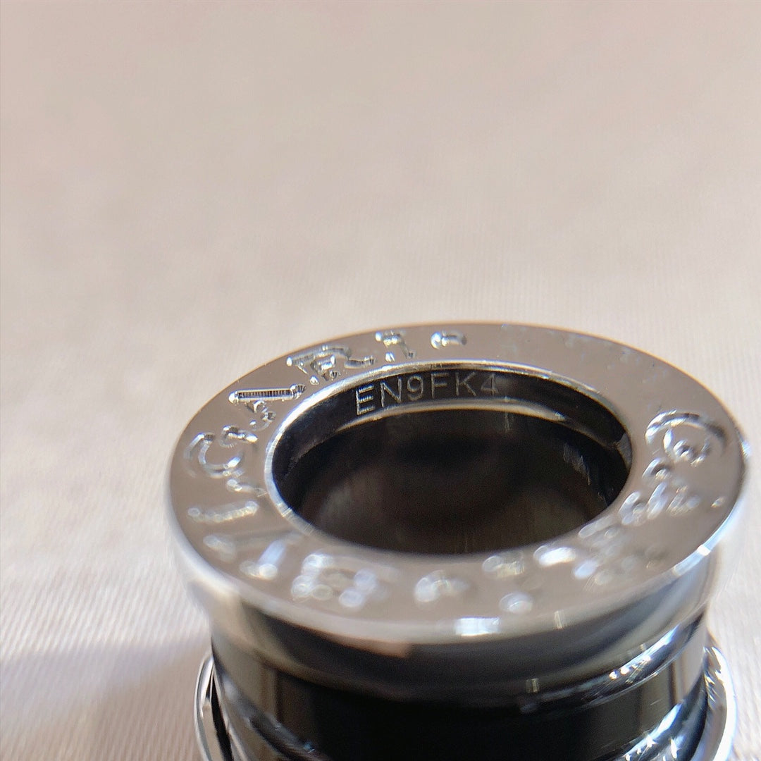 [Resenly Jewelry]ZERO 1 BLACK CERAMIC SILVER NECKLACE