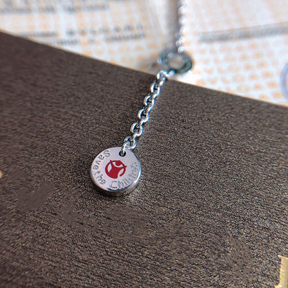 [Resenly Jewelry]ZERO 1 BLACK CERAMIC SILVER NECKLACE
