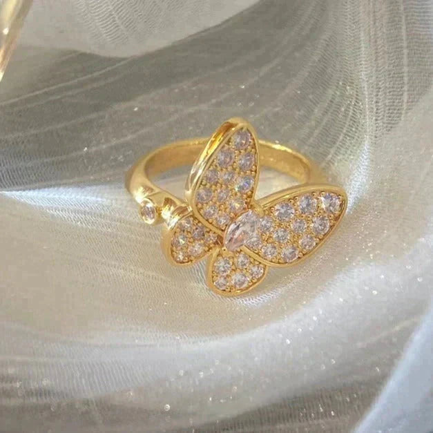 [Resenly Jewelry]BUTTERFLY DIAMOND RING