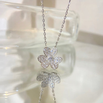 [Resenly Jewelry]FLOWER DIAMOND NECKLACE